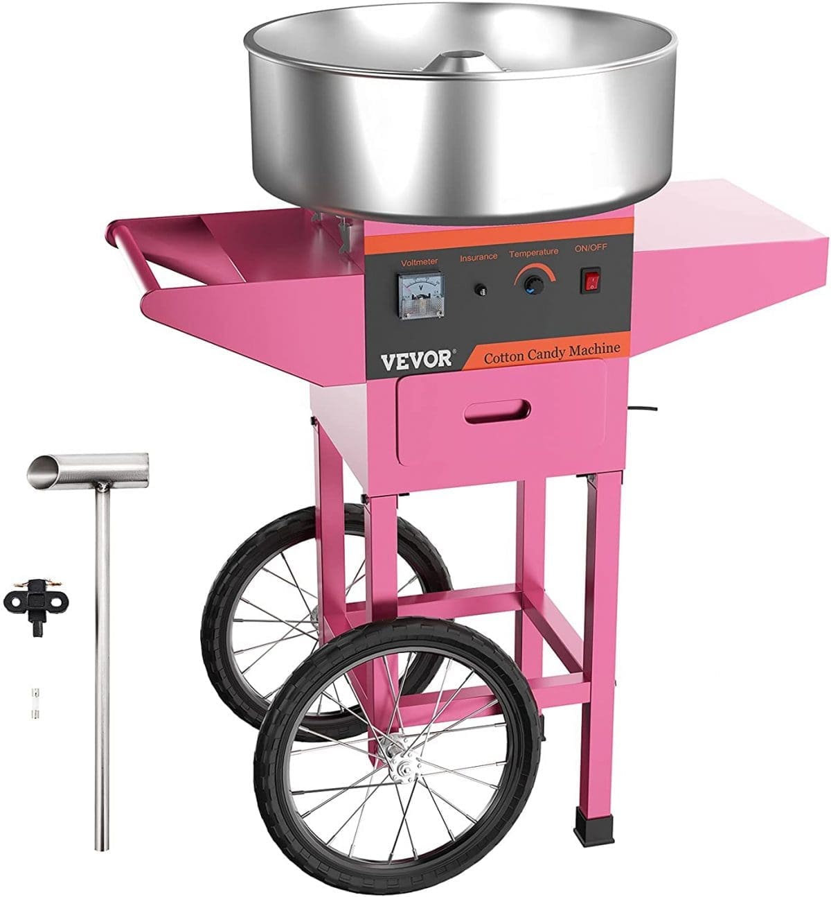 Cotton Candy Machine with Cart Commercial Floss Maker