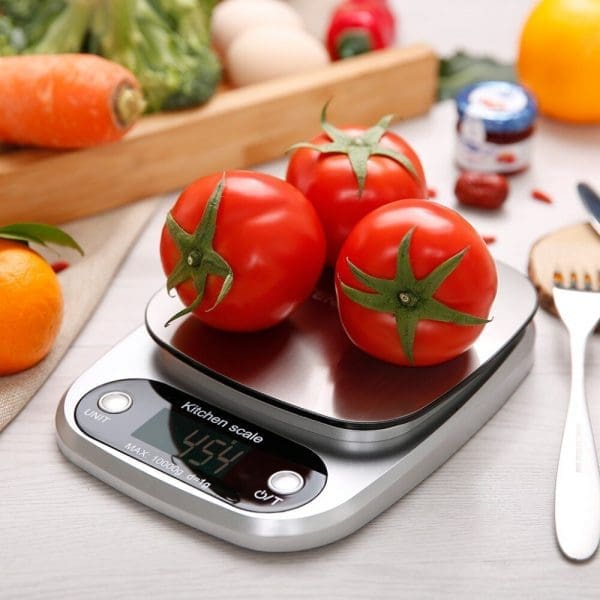 10kg Stainless Steel Digital Kitchen Weighing Scale with LCD Display