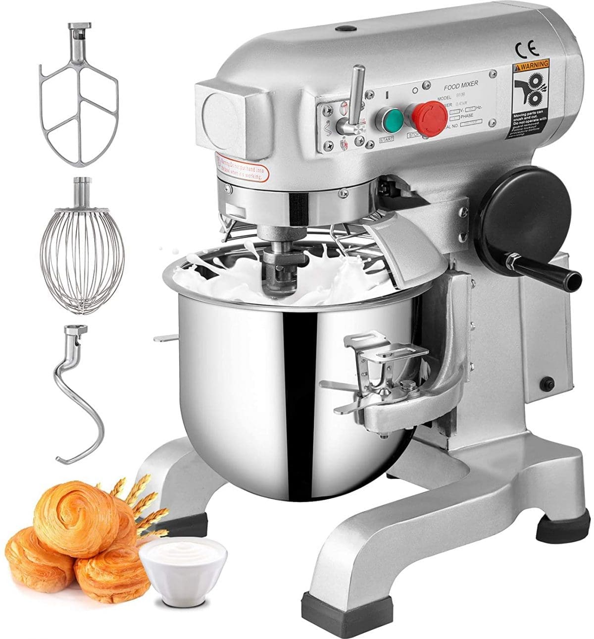 30L Commercial Food Mixer with Stainless Steel Bowl