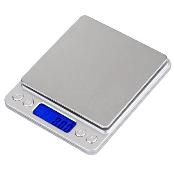 Pocket/Gram Scale 500g x 0.01g with LCD Display Stainless Steel Platform