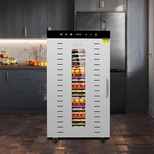 Food Dehydrator Machine with 24 Stainless Steel Trays