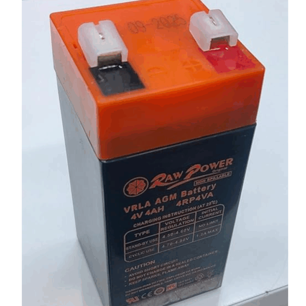 4V 4AH RECHARGABLE LEAD ACID BATTERY